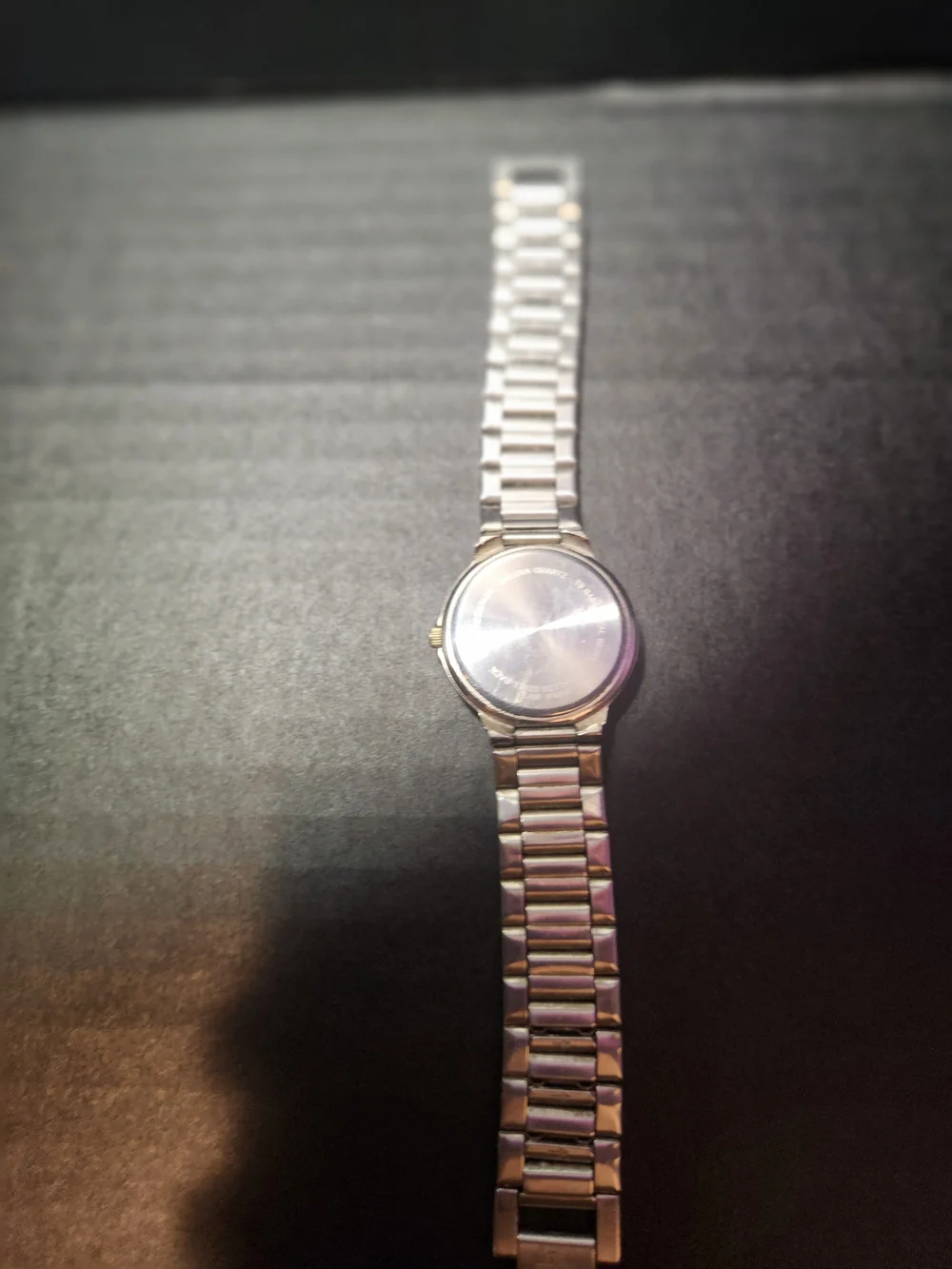 Caravelle Bulova Gold Watch - White Dial